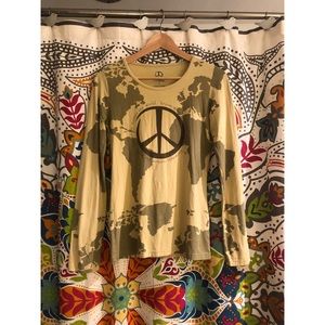 KNOW camo world organic long sleeve shirt top tee